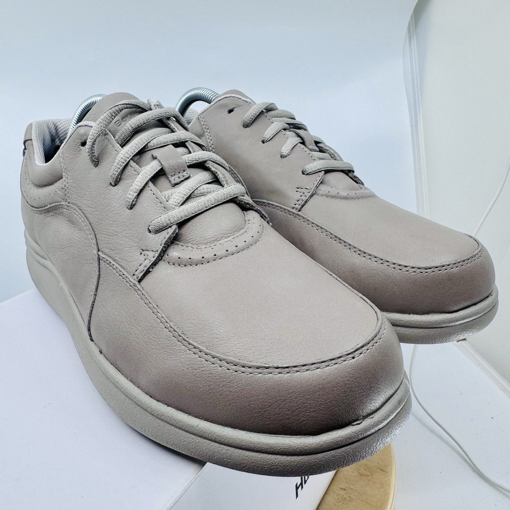 Hush Puppies Power Walker Shoes Womens 11 Dove Gray Leather‎ Walking Comfort New